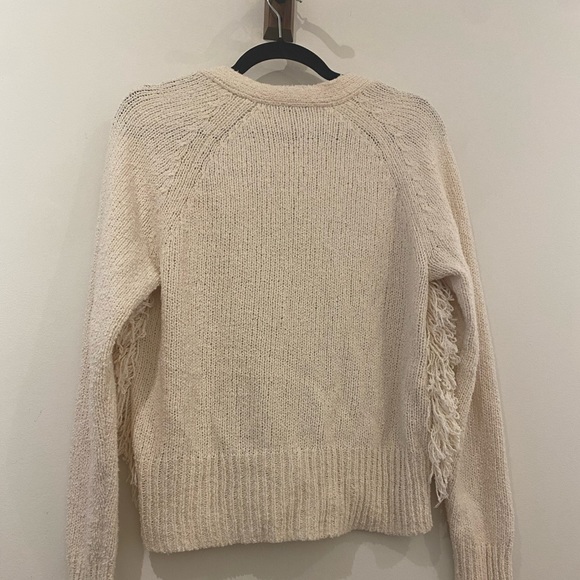 Madewell Ivory Chatterton Fringed Cardigan - Picture 2 of 5
